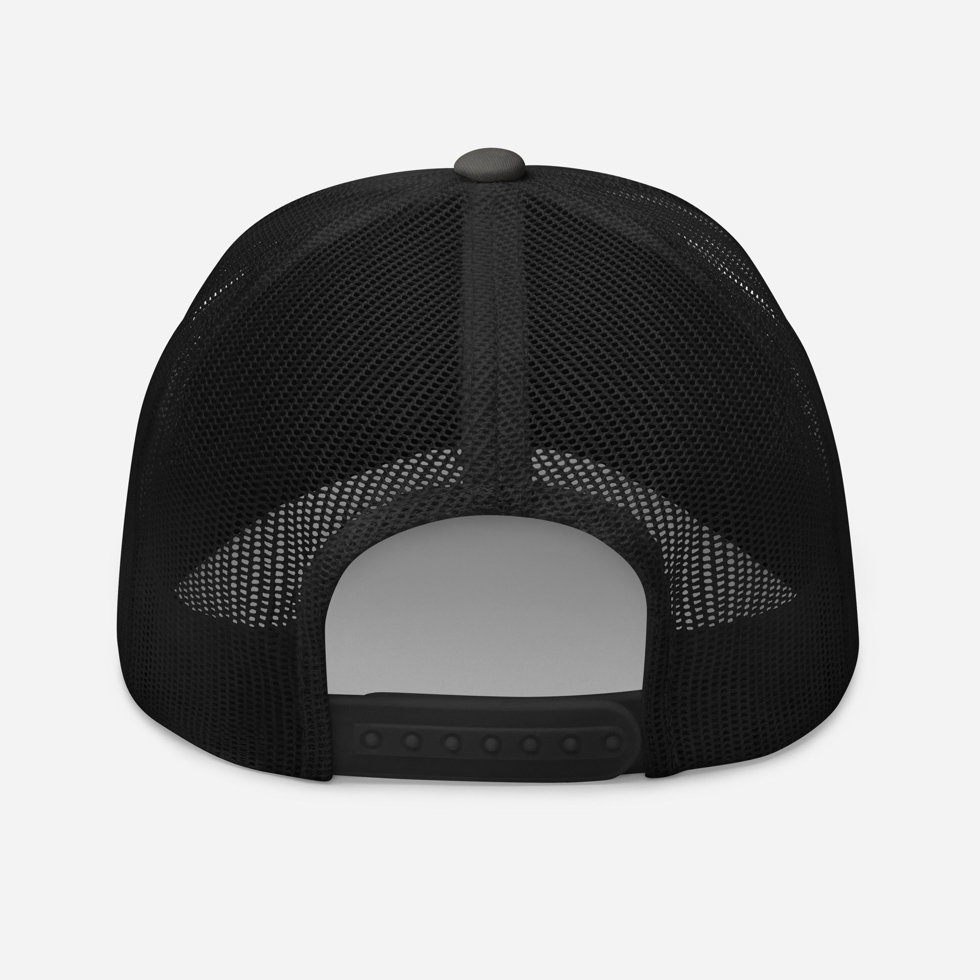 Snap Back Embroidered Hat - Charcoal/Black