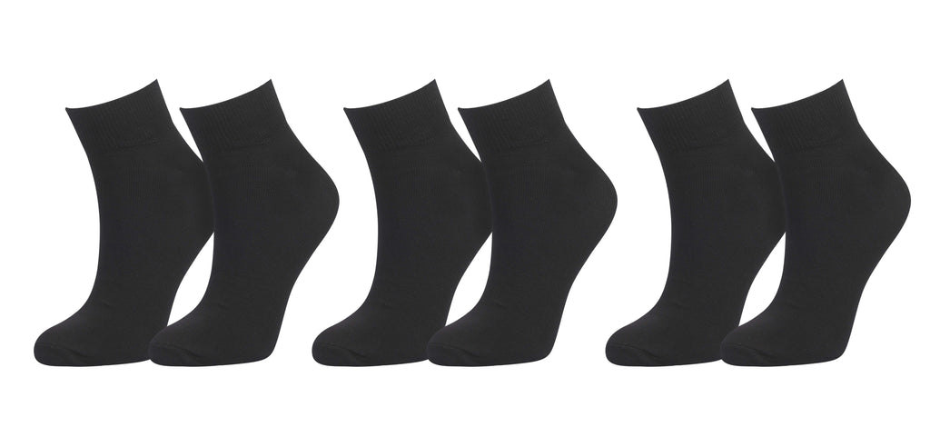 tittimitti Men’s Organic Cotton Ankle Socks 3-Pack – Breathable Everyday Ankle Socks