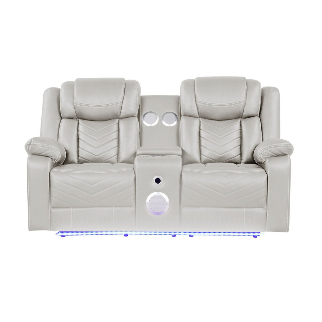 Challenger - LED Power Recliner Loveseat