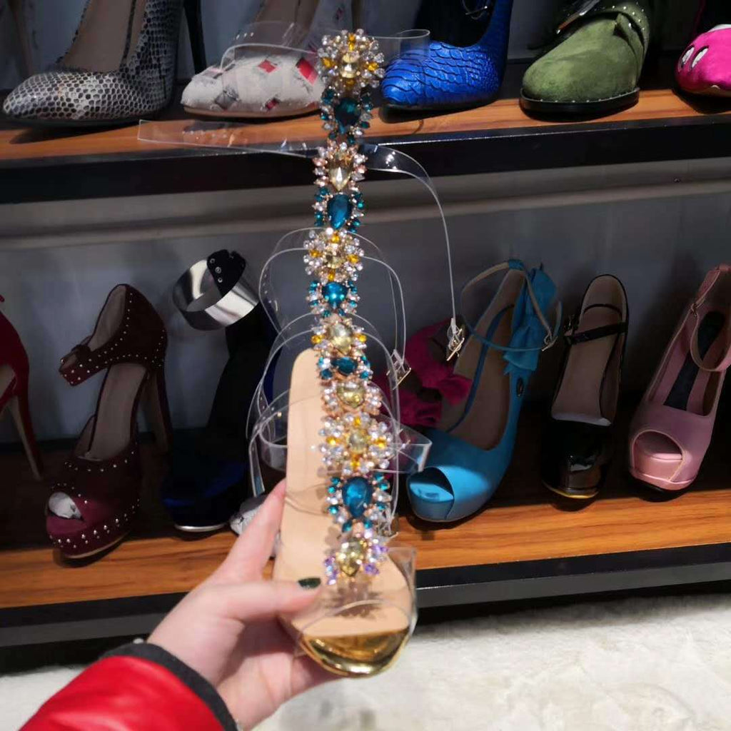 Women's Colorful Gemstone Sandals Noble See size chart under “more details”