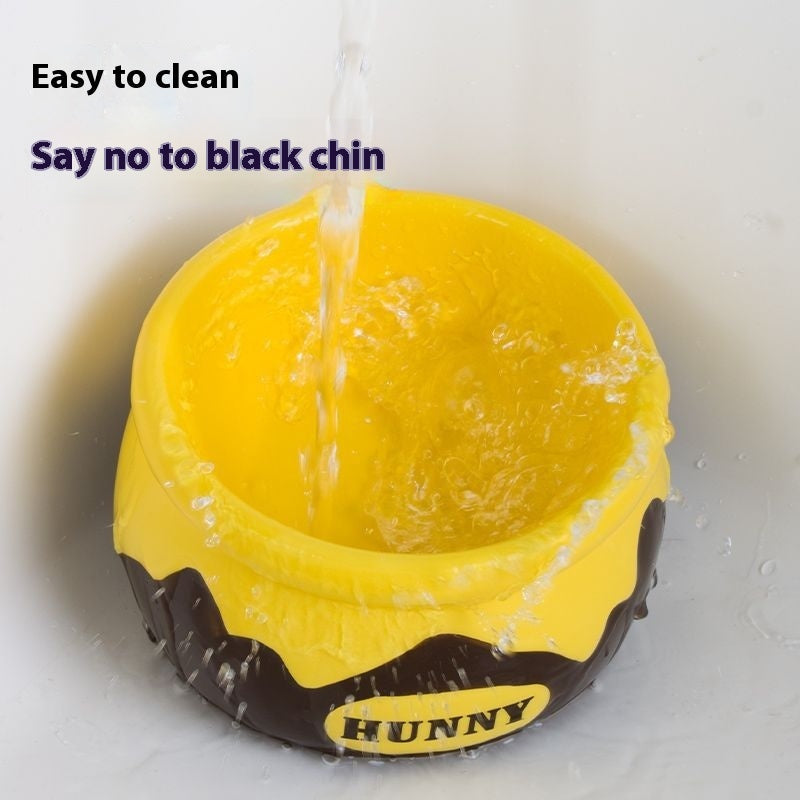 Cat Bowl Food Basin Ceramic Dog Bowl High Foot Oblique Mouth Protection Cervical Spine