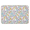 Cute Dino Explosion  Repositionable Bath Mat