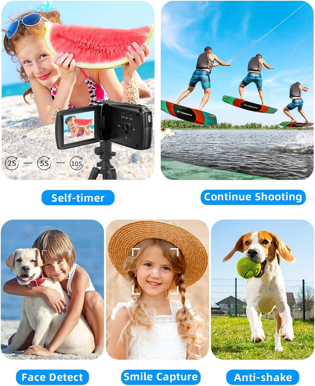 Video Camera Camcorder Full HD 2.7K 36.0 MP with 16GB SD Card