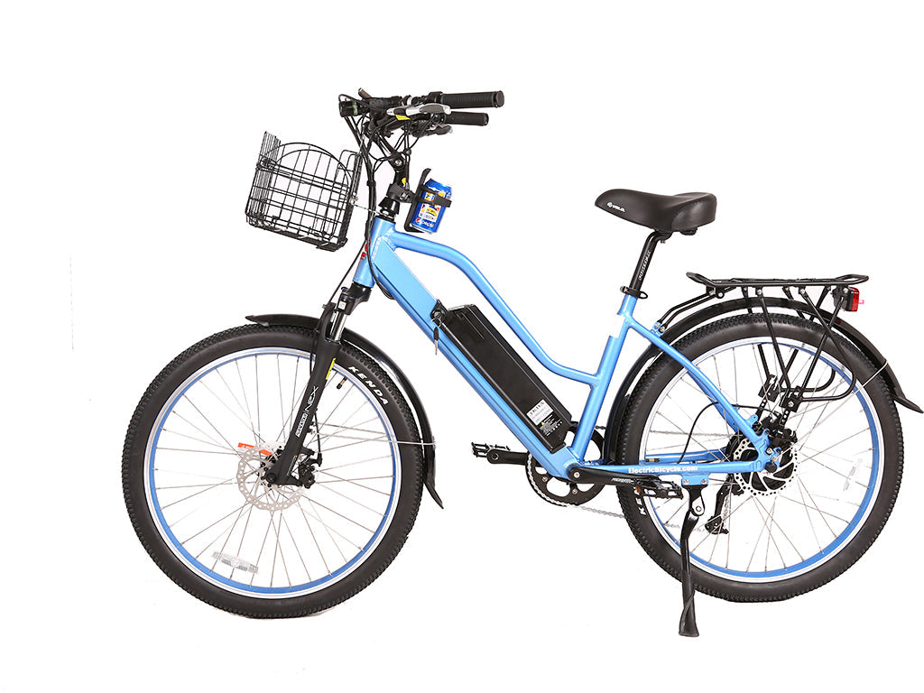 X-Treme Catalina Beach Cruiser - Electric Bicycle - 48 Volt - Step-Through Frame Long Range - Comfort Bike