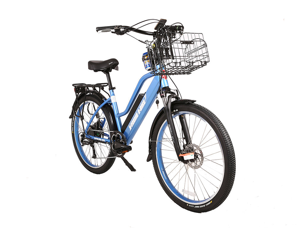 X-Treme Catalina Beach Cruiser - Electric Bicycle - 48 Volt - Step-Through Frame Long Range - Comfort Bike