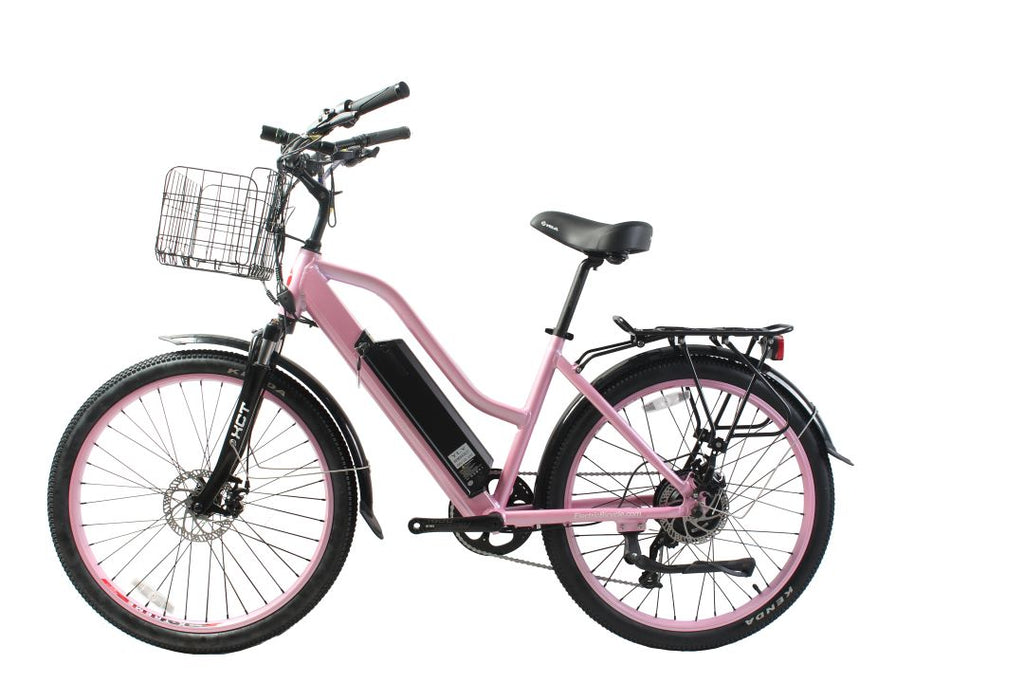 X-Treme Catalina Beach Cruiser - Electric Bicycle - 48 Volt - Step-Through Frame Long Range - Comfort Bike