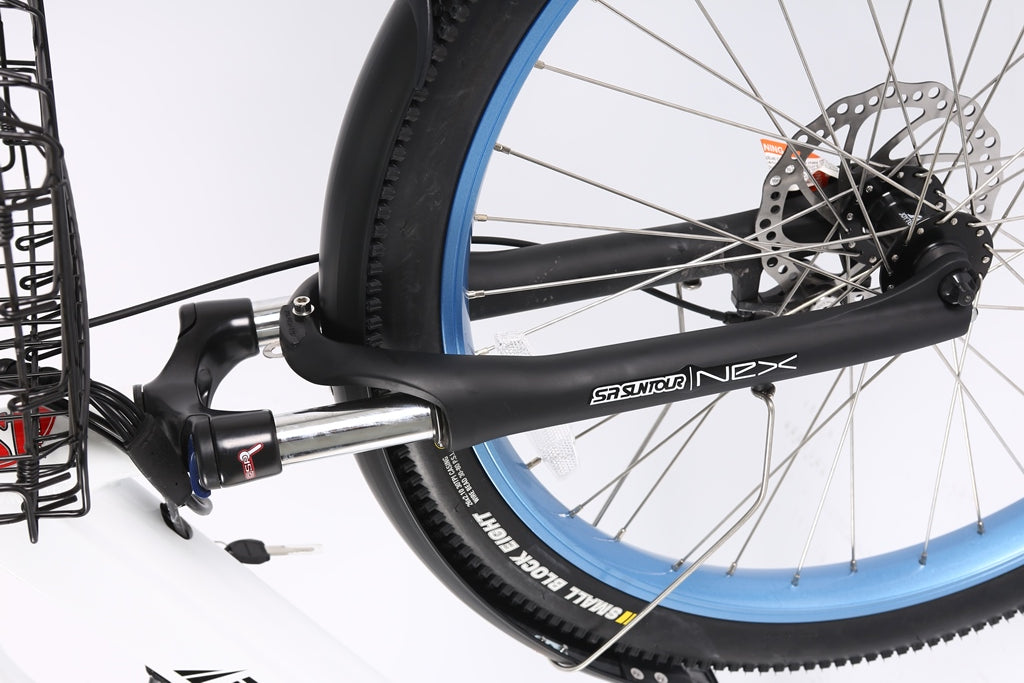 X-Treme Catalina Beach Cruiser - Electric Bicycle - 48 Volt - Step-Through Frame Long Range - Comfort Bike