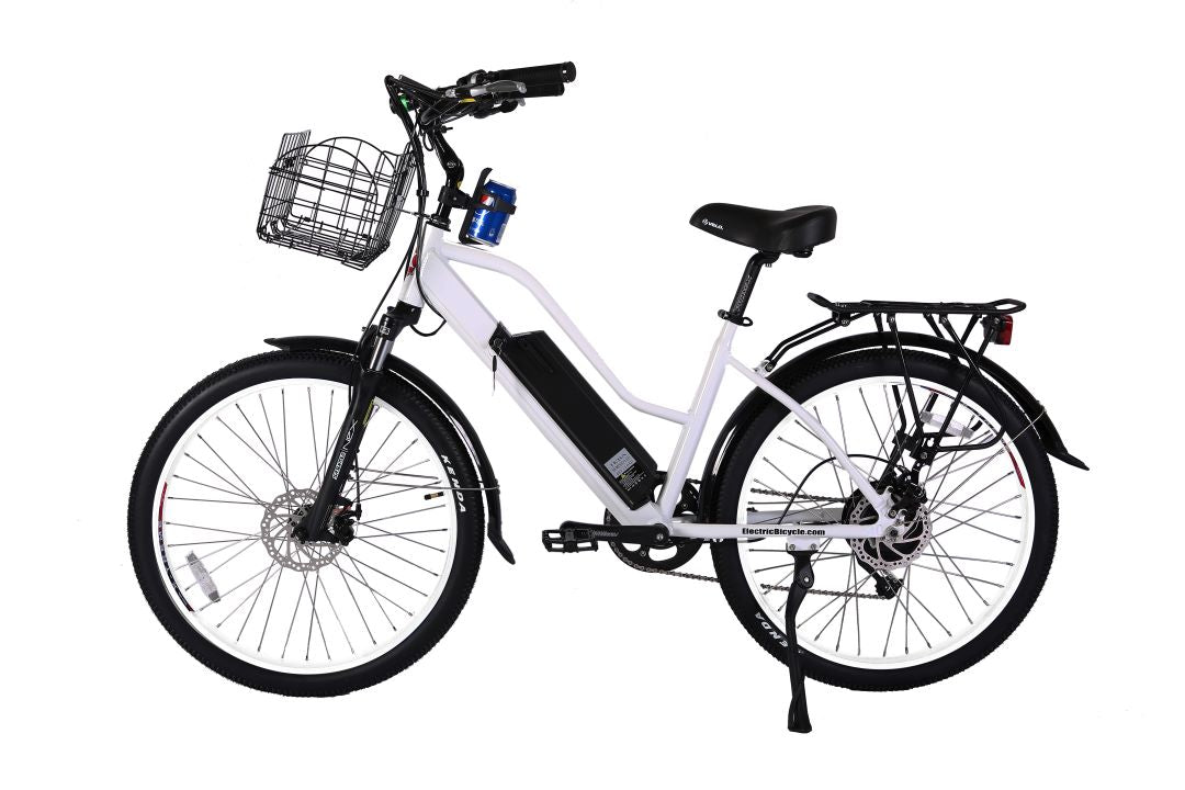 X-Treme Catalina Beach Cruiser - Electric Bicycle - 48 Volt - Step-Through Frame Long Range - Comfort Bike