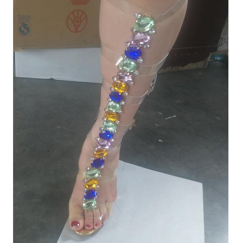 Women's Colorful Gemstone Sandals Noble See size chart under “more details”