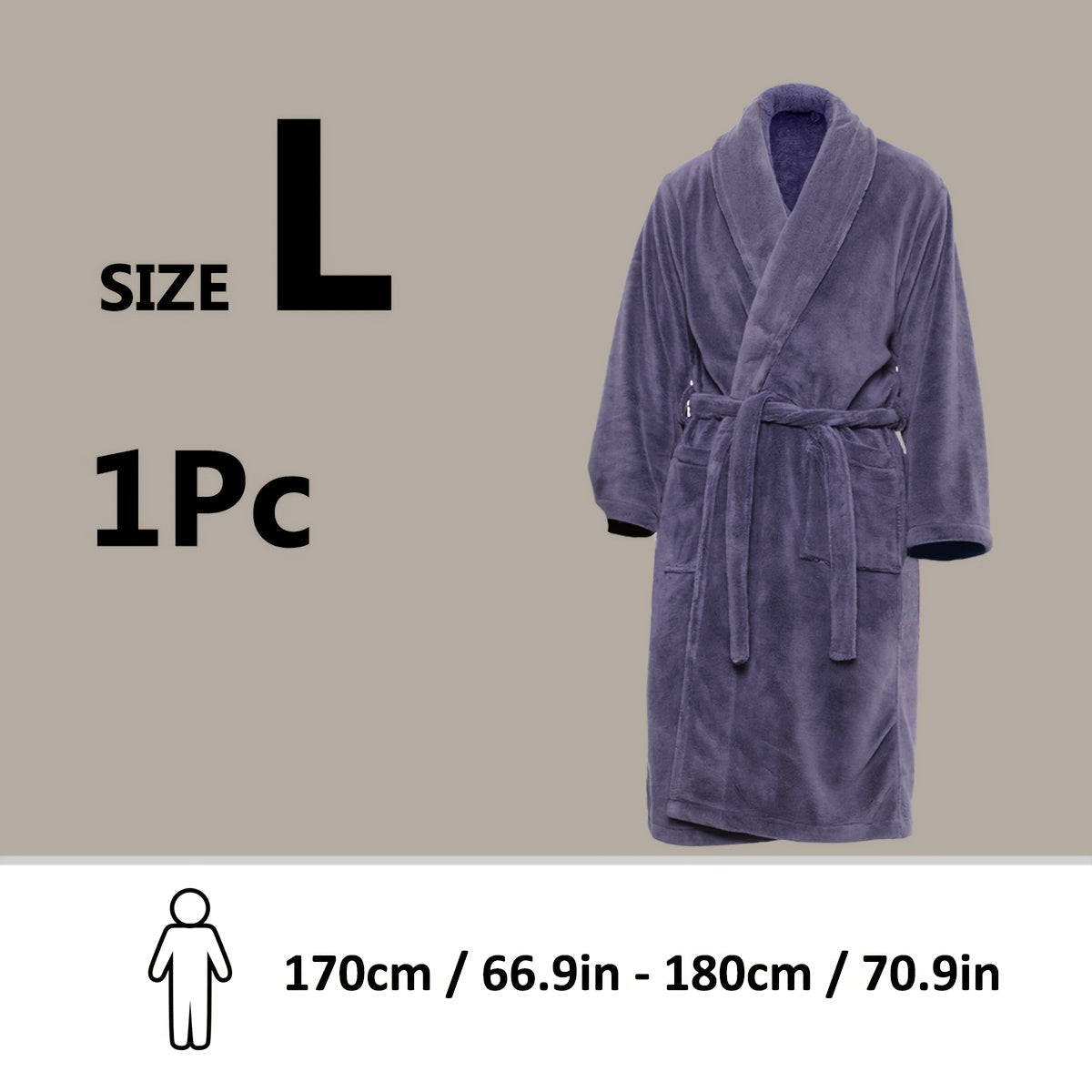 Unisex Extra Warm Coral Fleece Bathrobe Mens and Women Adult Robes for Your Bathroom Bath Towel Bedroom Shawl Collar Robes, Valentines gift for lovers