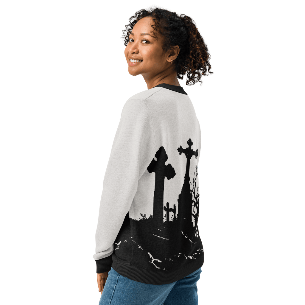 Cemetery Ash Knit Crew Neck Sweater