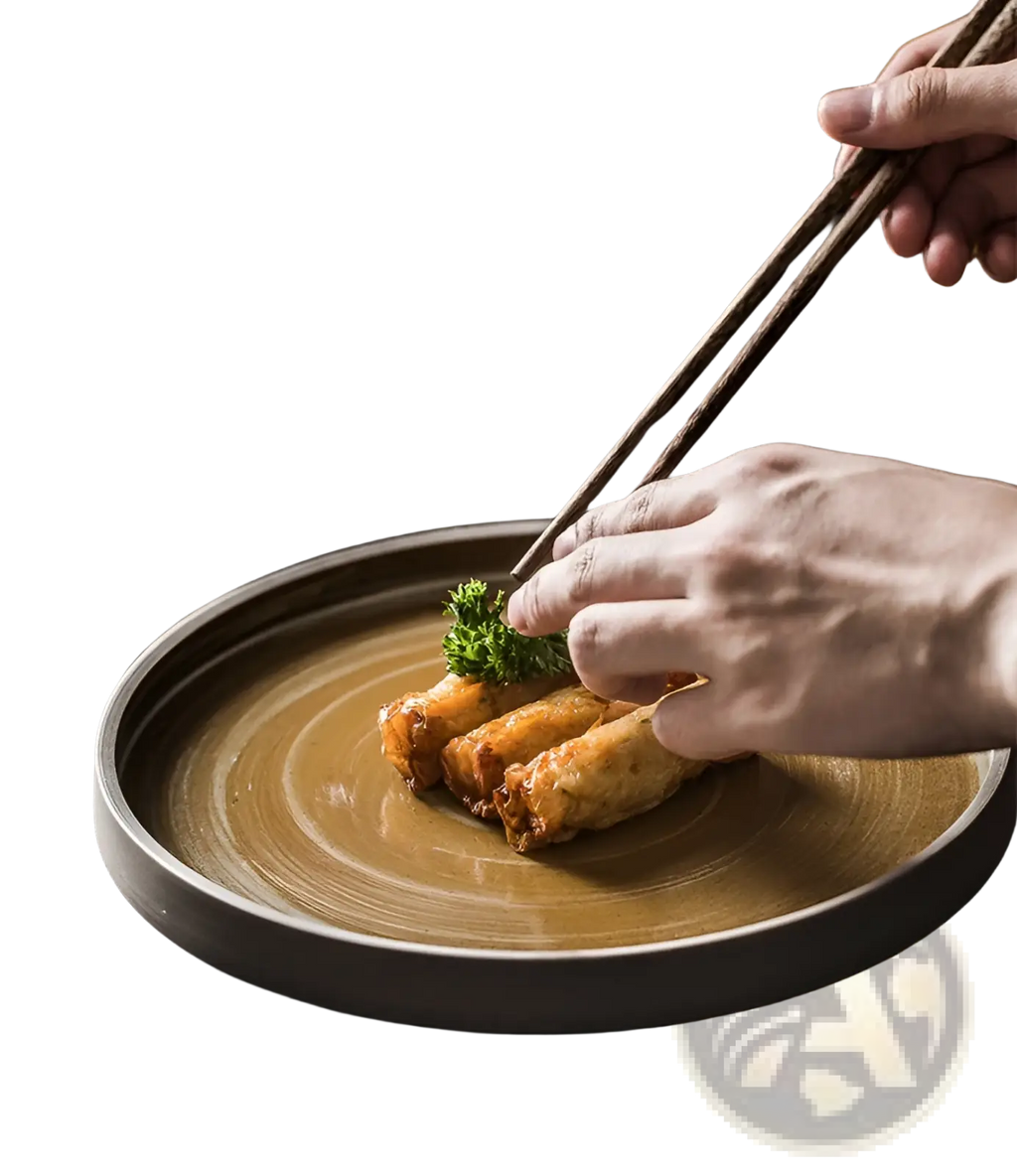 Ceramic Tableware Set Retro Japanese Dinnerware