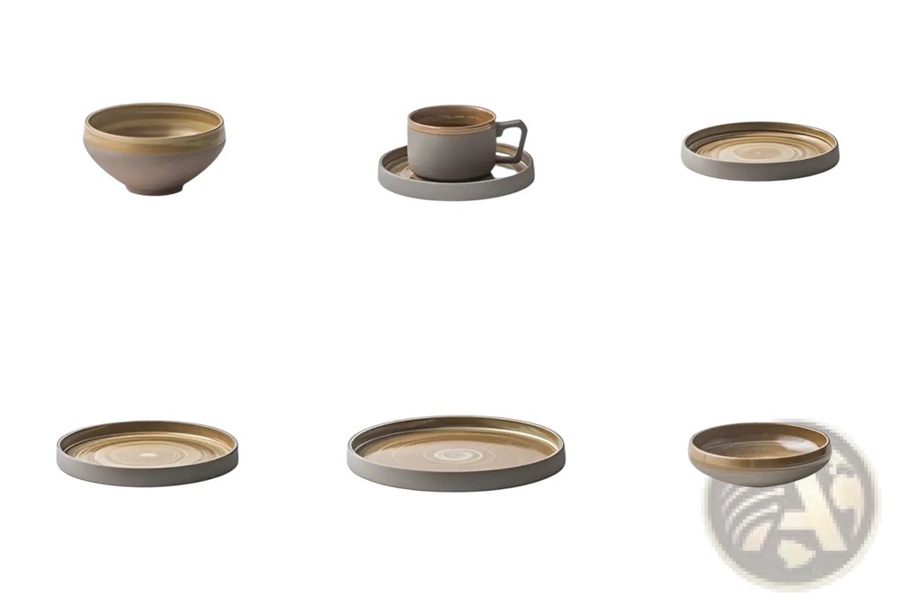 Ceramic Tableware Set Retro Japanese Dinnerware