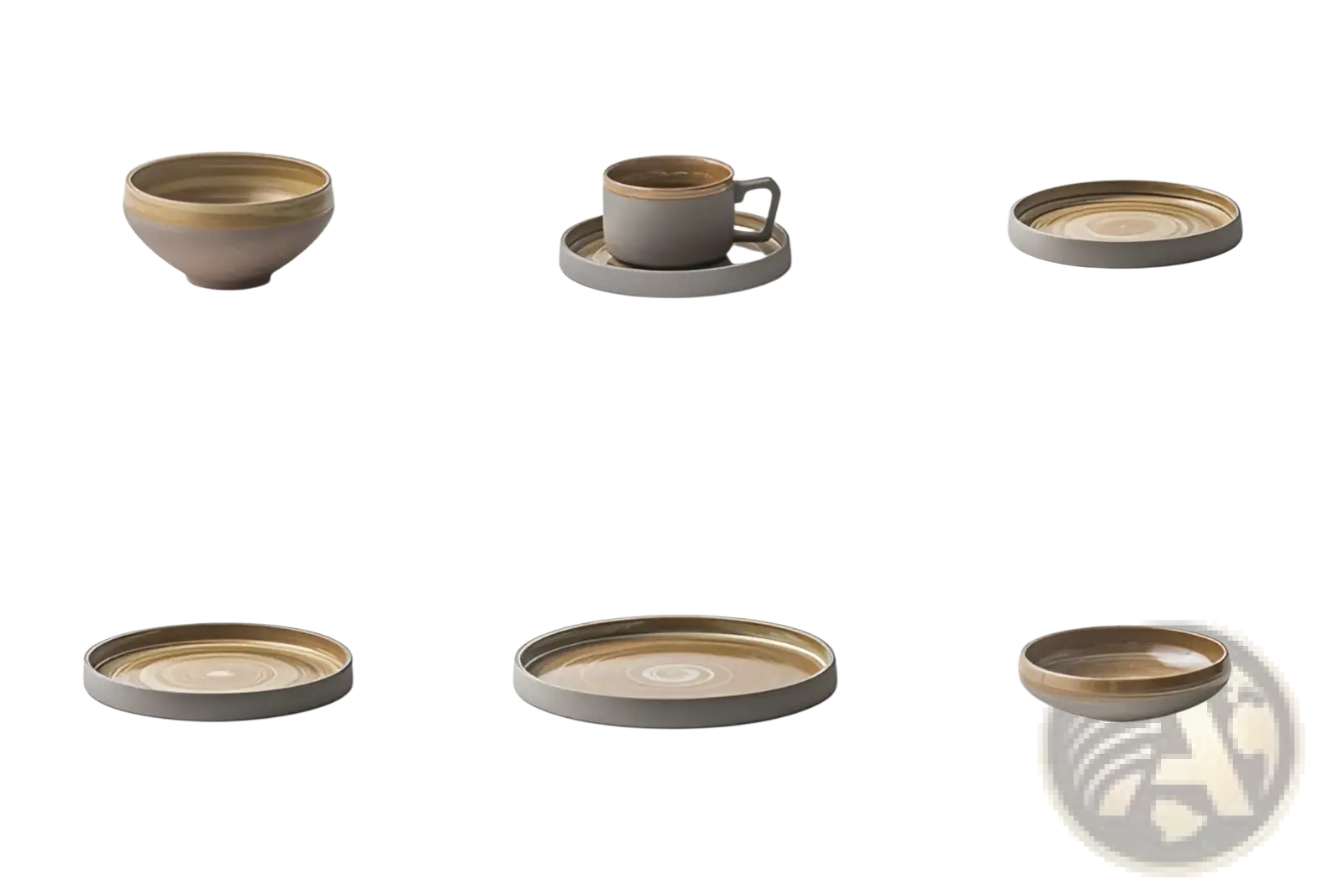 Ceramic Tableware Set Retro Japanese Dinnerware