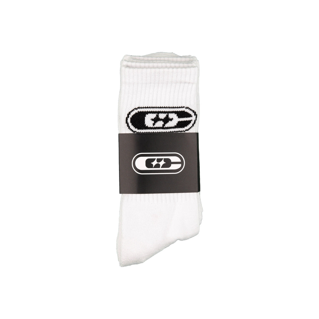 Common Hype Double Star Sock White (3-Pack)