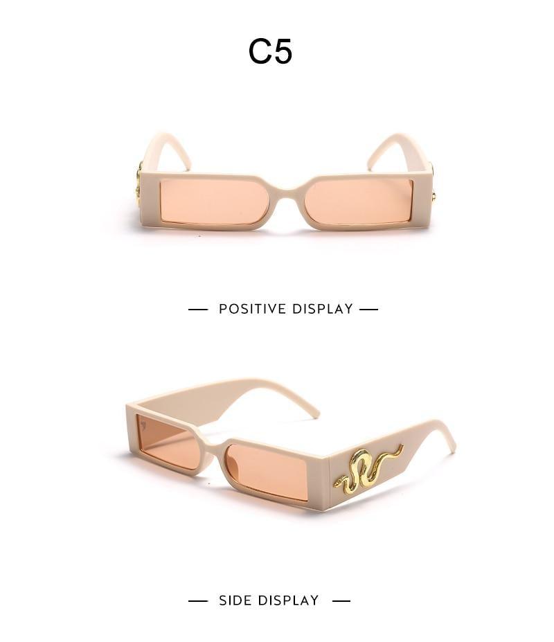 Classic Rectangle Shape Sunglasses For Men New Vintage Design Small Square Shape Sun Glasses For Women New Comfortable & Decent Shades For Driving Eyewear