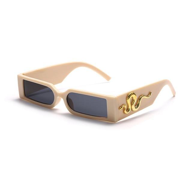 Classic Rectangle Shape Sunglasses For Men New Vintage Design Small Square Shape Sun Glasses For Women New Comfortable & Decent Shades For Driving Eyewear