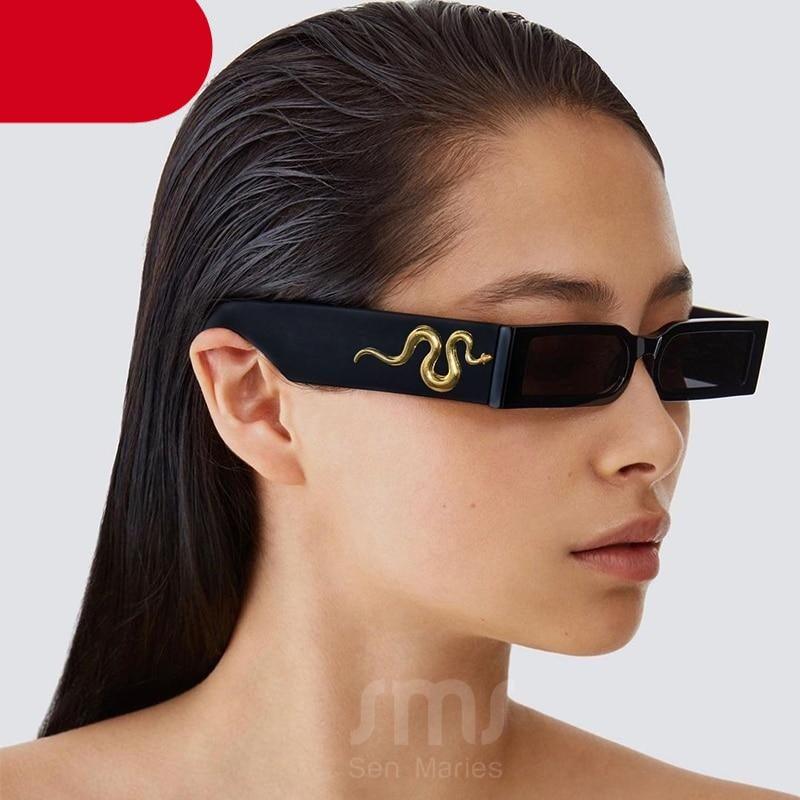 Classic Rectangle Shape Sunglasses For Men New Vintage Design Small Square Shape Sun Glasses For Women New Comfortable & Decent Shades For Driving Eyewear