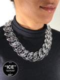 Clear XL Curb Link Necklace – Chunky Acrylic Glass Chain for Y2K Fashion, Streetwear & Bold Statement Style