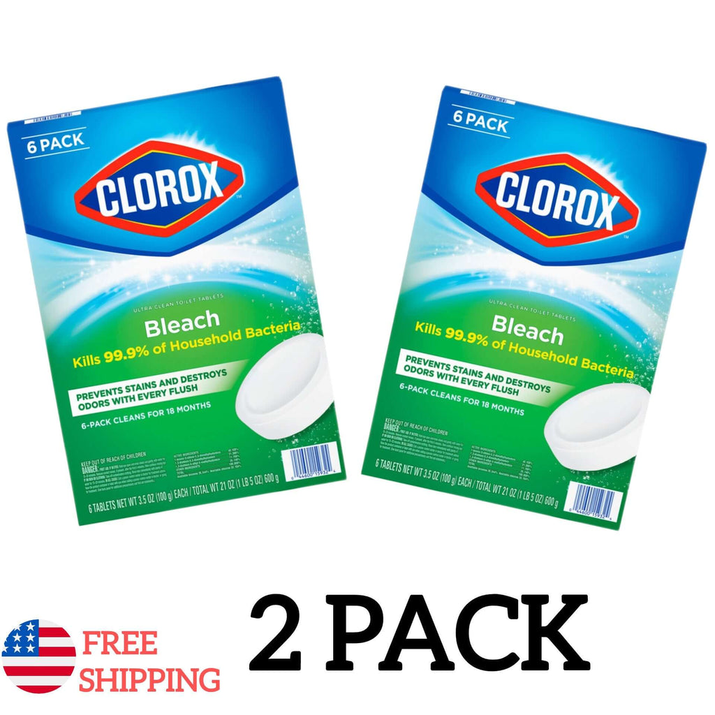 Clorox Toilet Bowl Cleaner Tablets Bleach – Ultra Clean & Long-Lasting