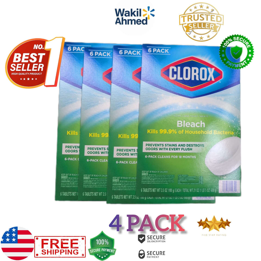 Clorox Toilet Bowl Cleaner Tablets Bleach – Ultra Clean & Long-Lasting