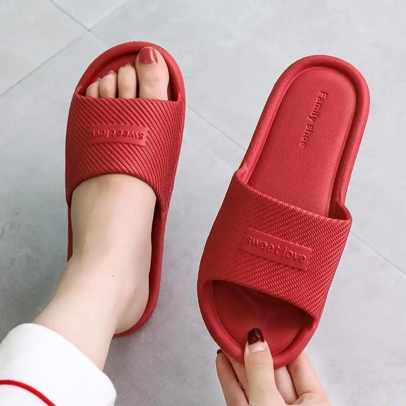 Cool New Slippers Women Summer Flip Flops Indoor Slippers Unique Design House Bathroom Non-slip Soft Flip Flops For Women