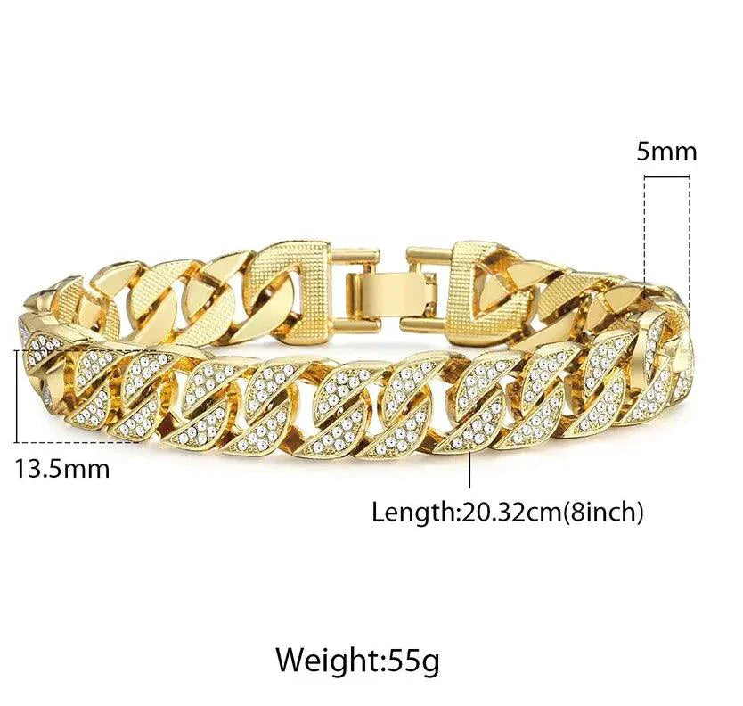 Cuban Gold Curb Bracelet