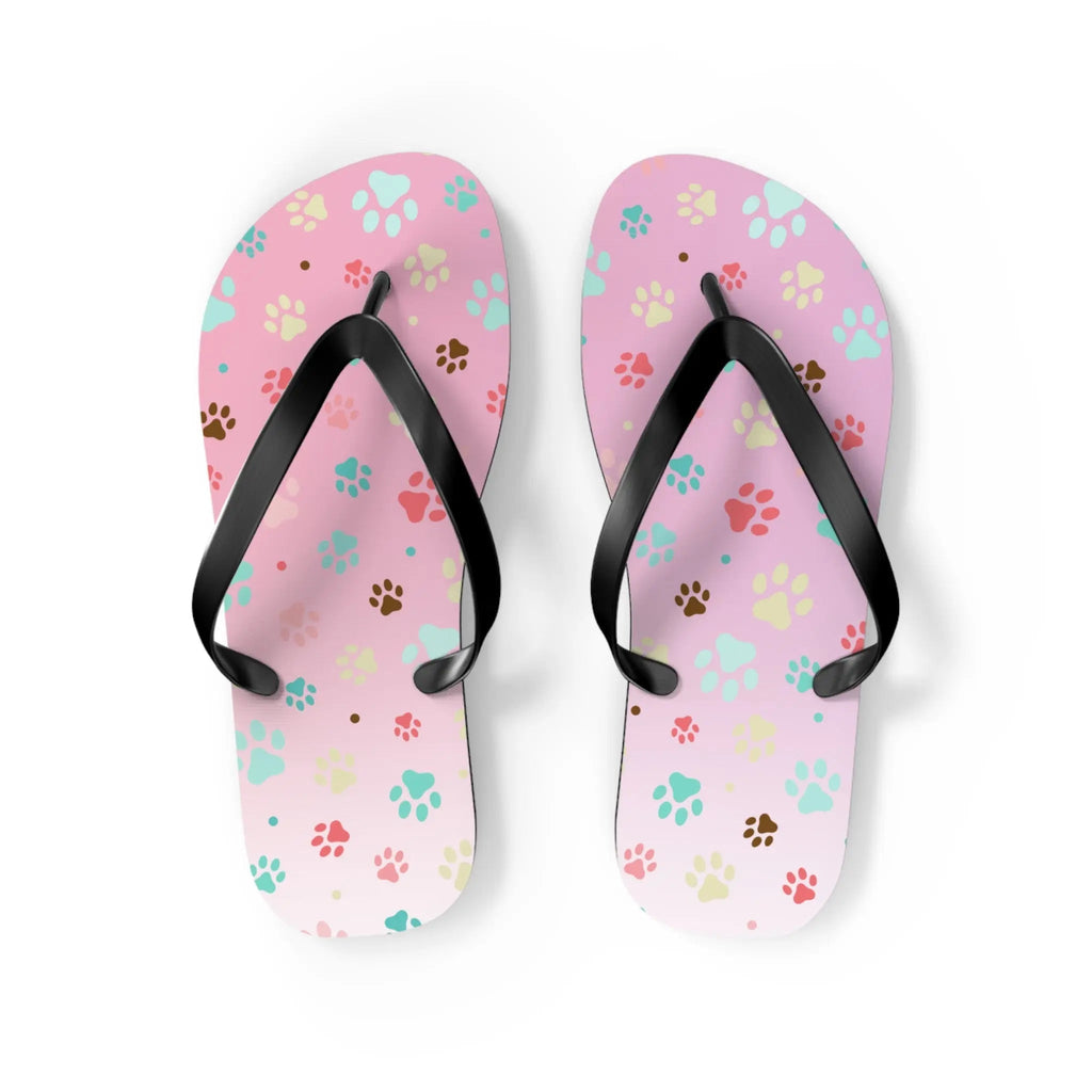 Cute Paw Print Flip Flops for Animal Lovers