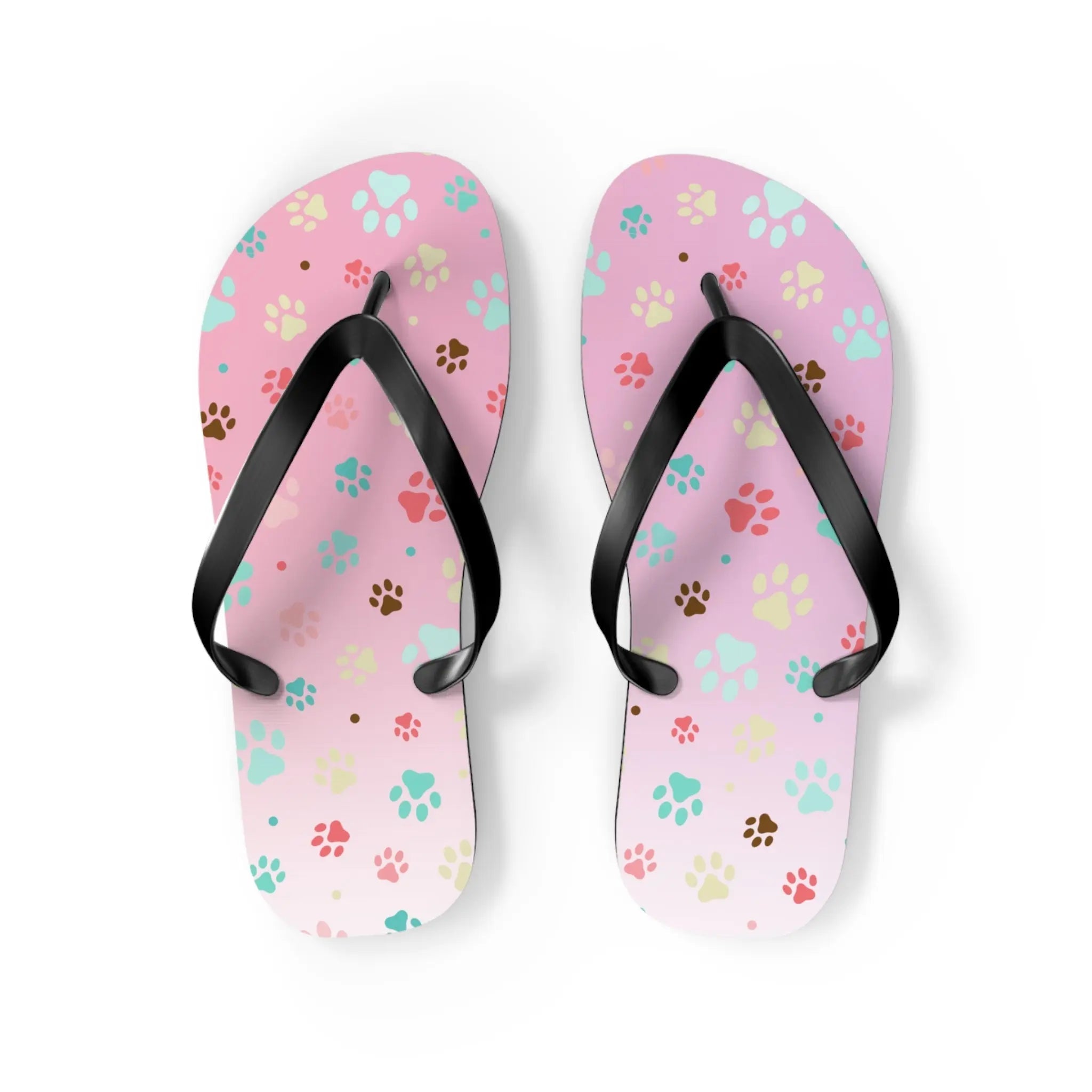 Cute Paw Print Flip Flops for Animal Lovers