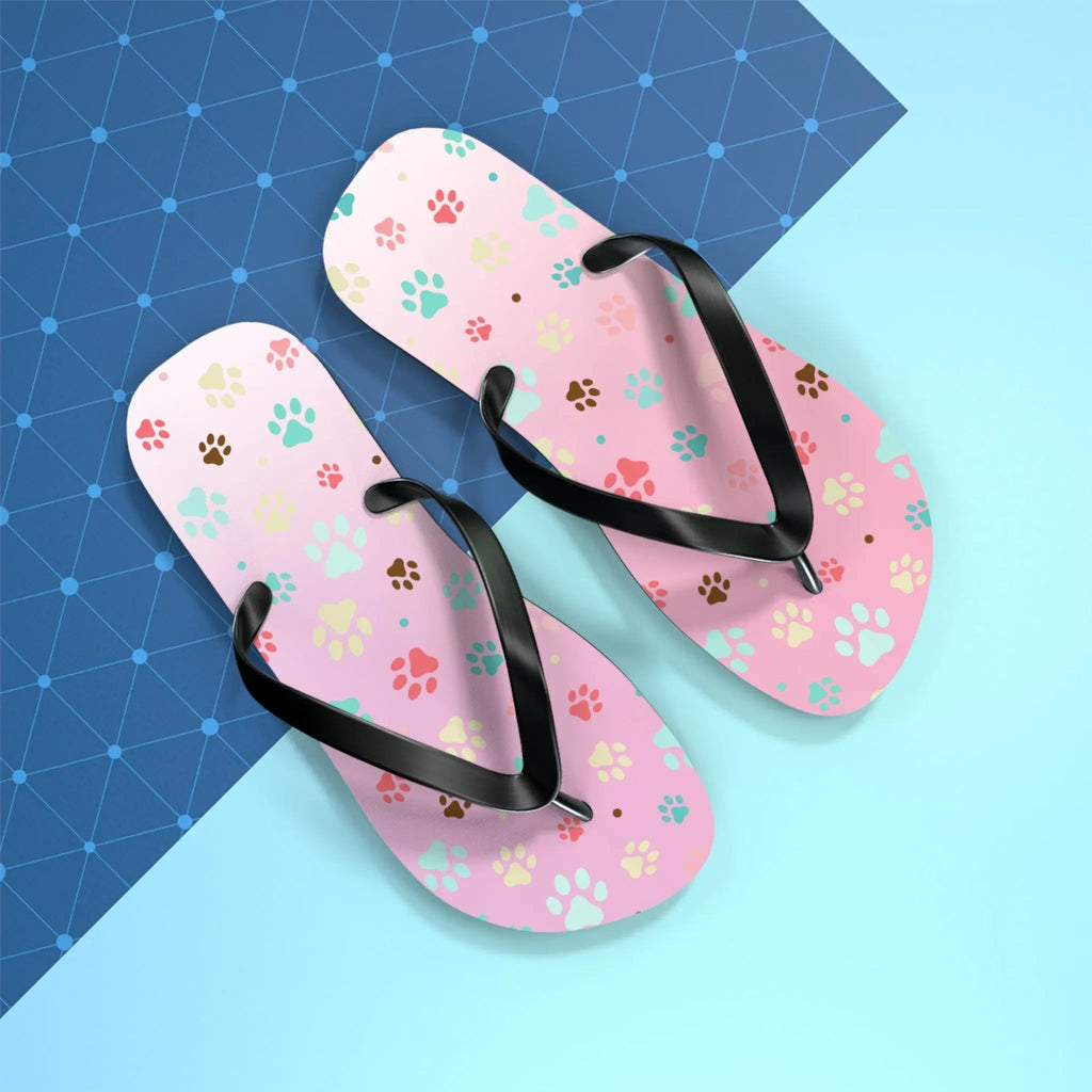 Cute Paw Print Flip Flops for Animal Lovers
