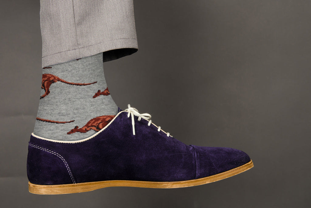 Kangaroo & Emu Socks 2 Pack - Comfy Cotton for Men & Women