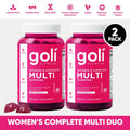 Ultimate Women's Multi Gummies 2-Pack: 13 Essential Vitamins for Healthy Hair, Skin & Nails, Immune Support, and Heart Health - Gluten-Free, Vegan, Non-GMO!