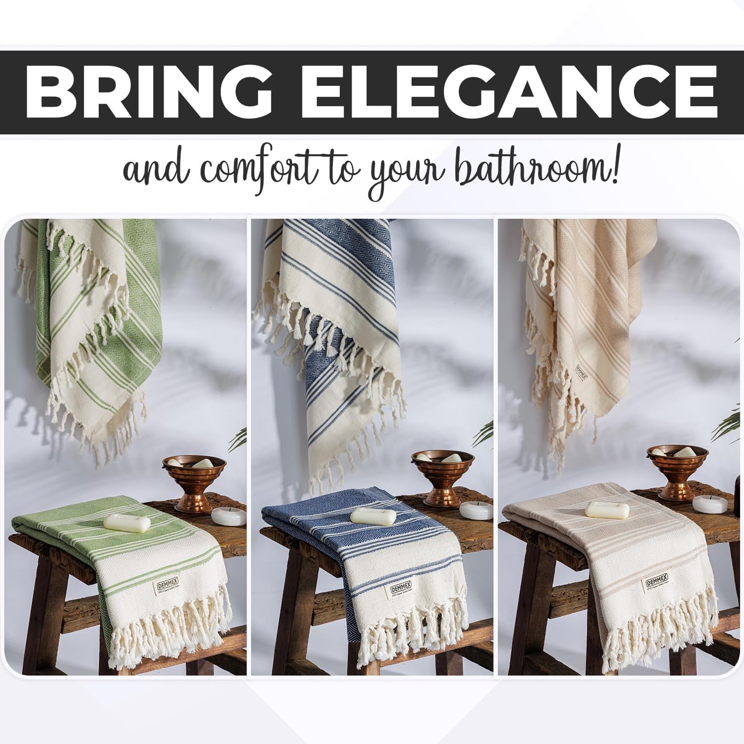 Experience Ultimate Comfort with Our 100% Certified Organic Turkish Cotton Towels