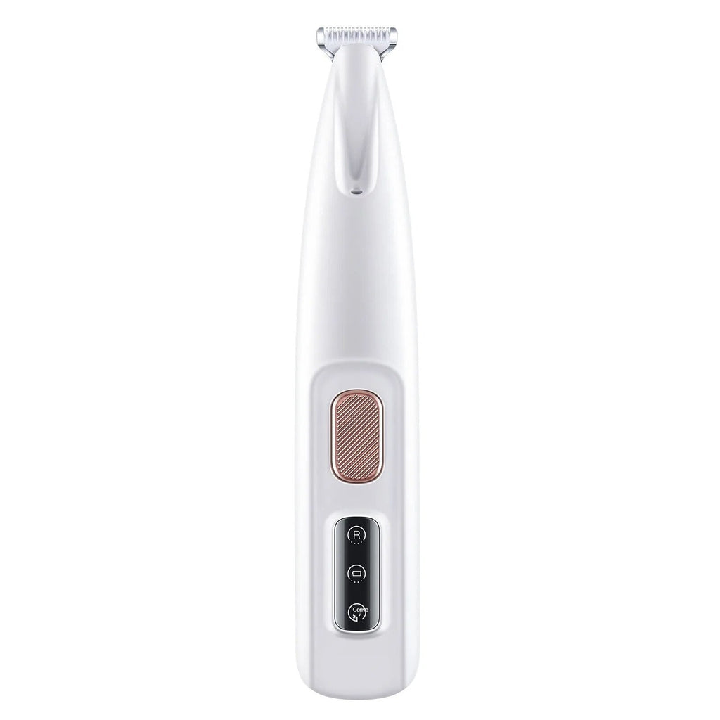 New Dog Paw Trimmer With LED Light Fully Waterproof Pet Hair Trimmer With LED Display Dog Clippers For Grooming 18mm Widen Blade