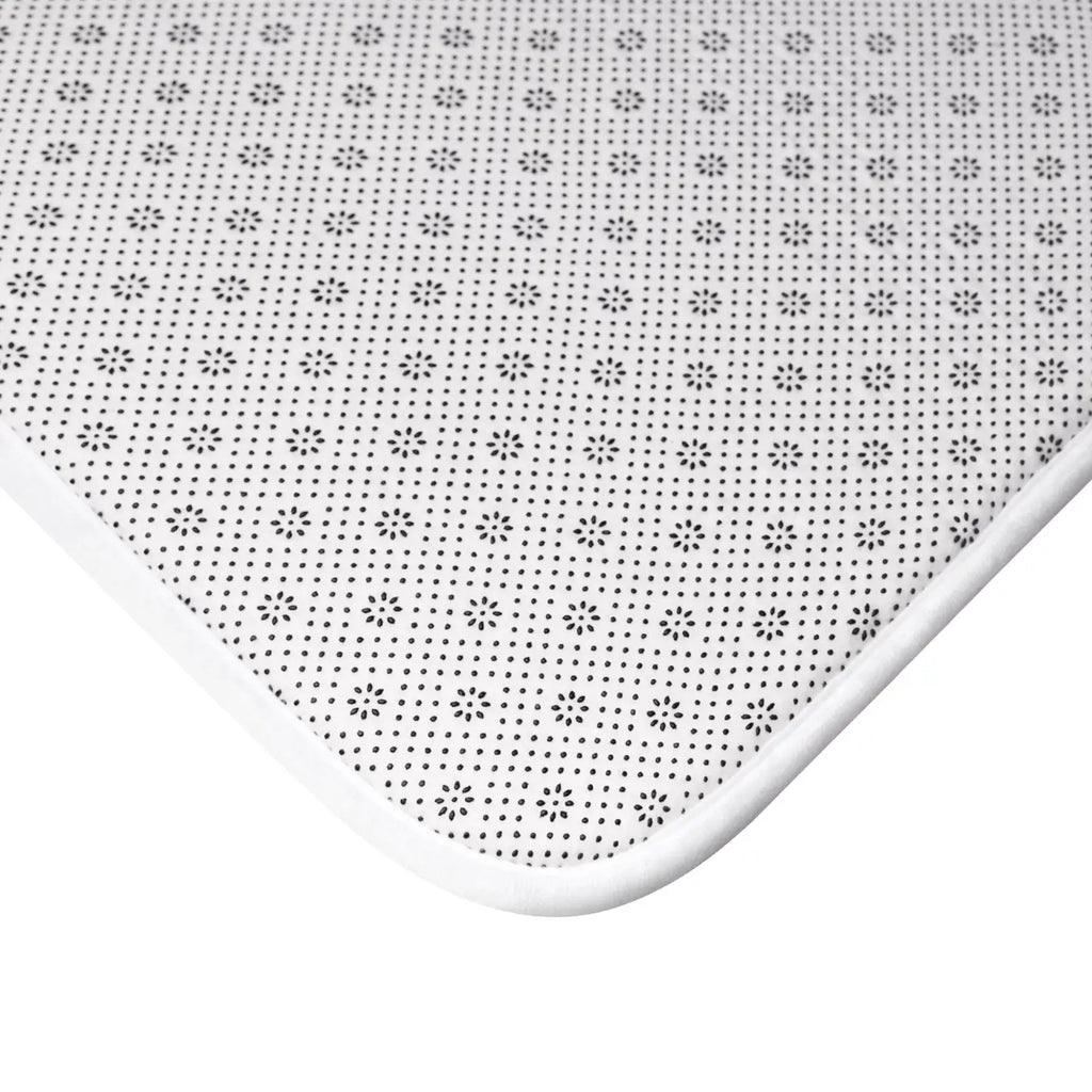 Mauve Bath Mat - Dandelion Design for Bathroom Decor - DipaliZ