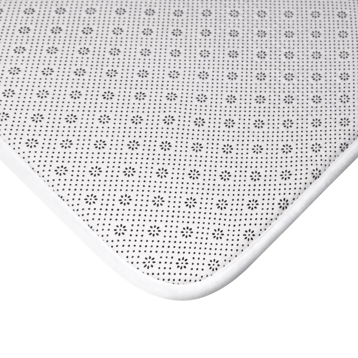 Mauve Bath Mat - Dandelion Design for Bathroom Decor - DipaliZ
