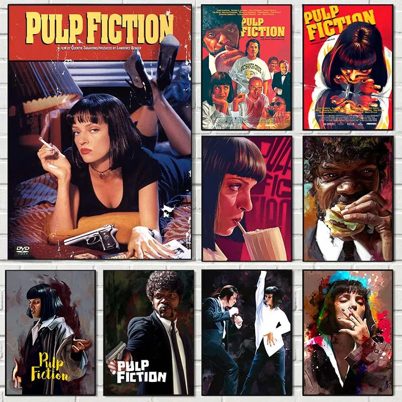 DecorBites™ Movie Pulp Fiction Canvas Wall Art