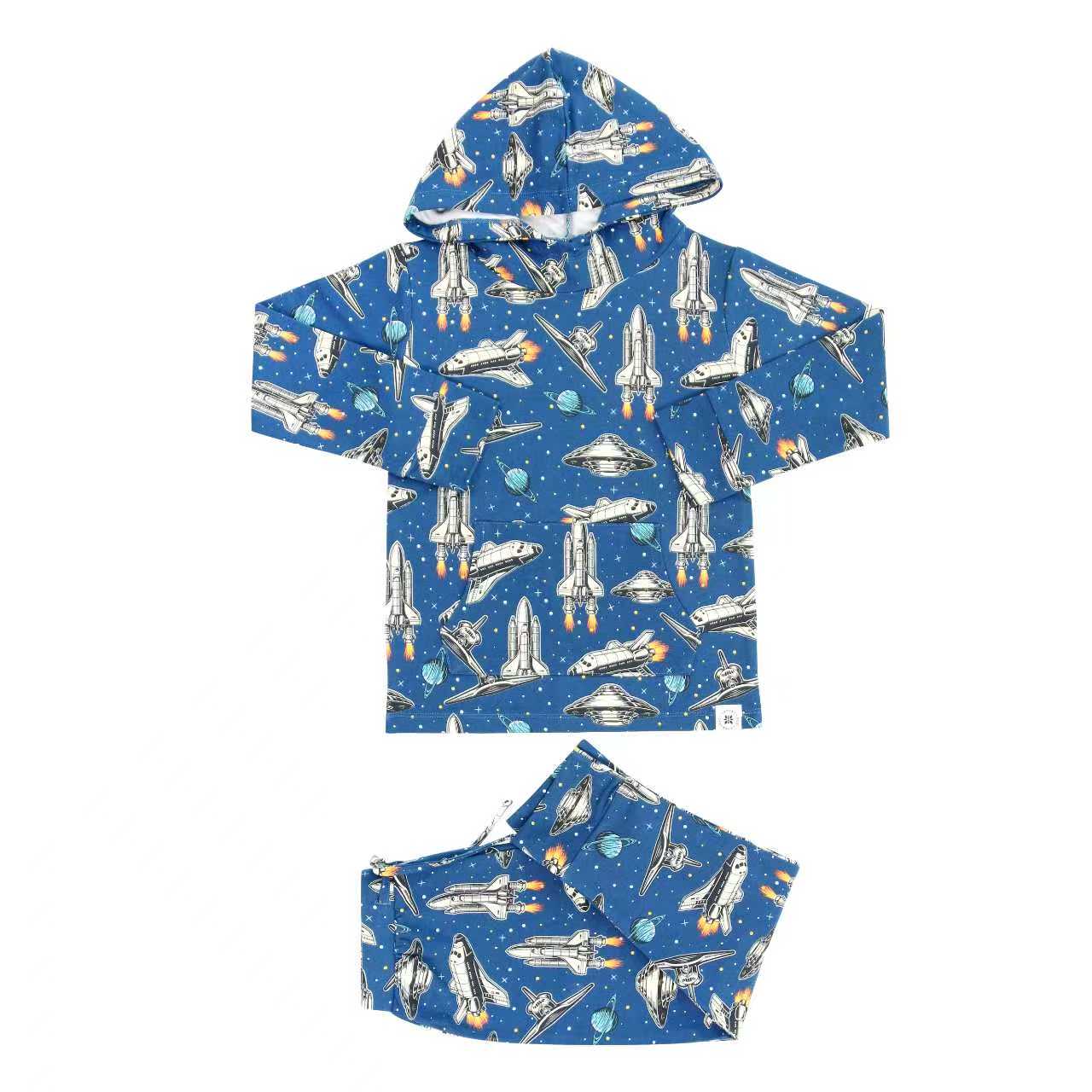 Deep In Orbit Hooded Jogger Set(Up to Ages 8)