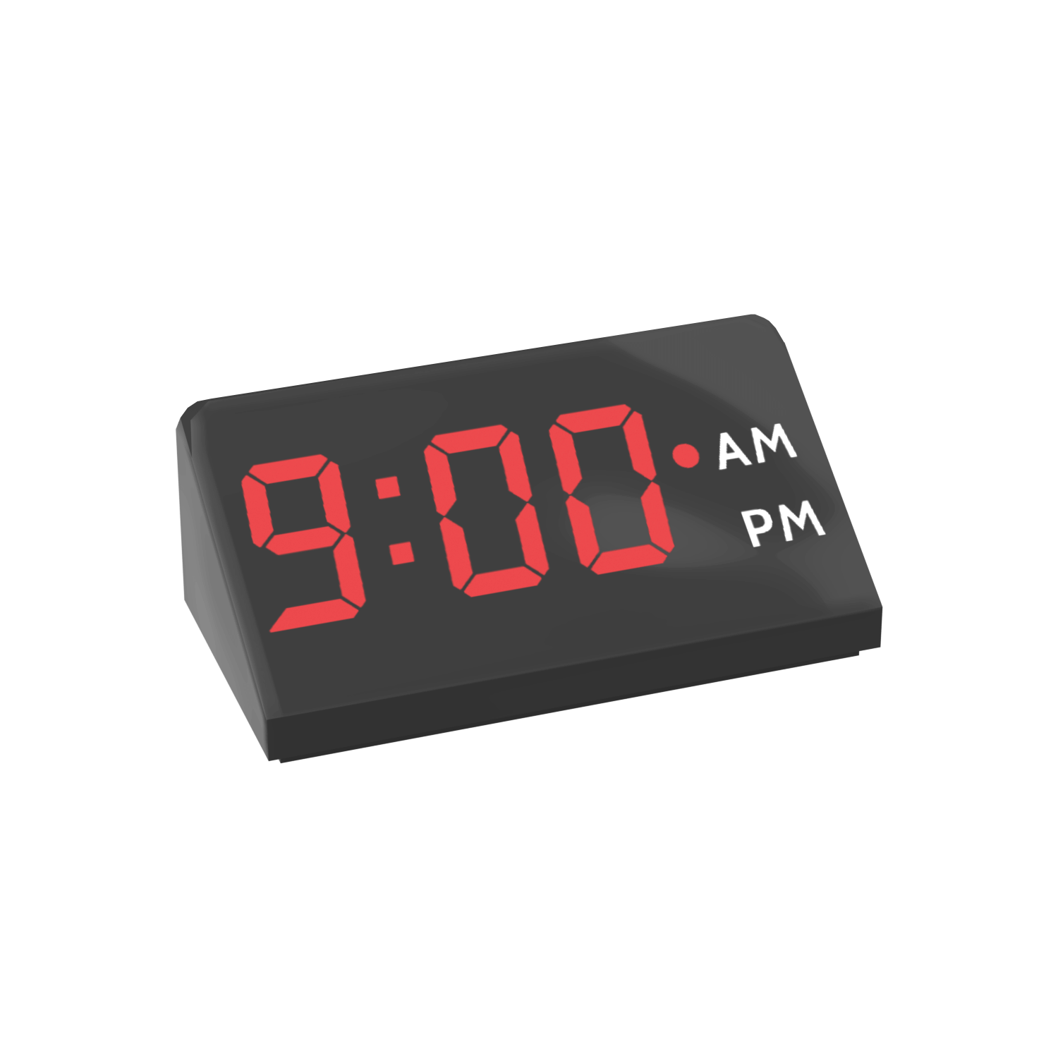 Alarm Clock - Minifig Scale - Custom Printed - Made Using LEGO® Parts