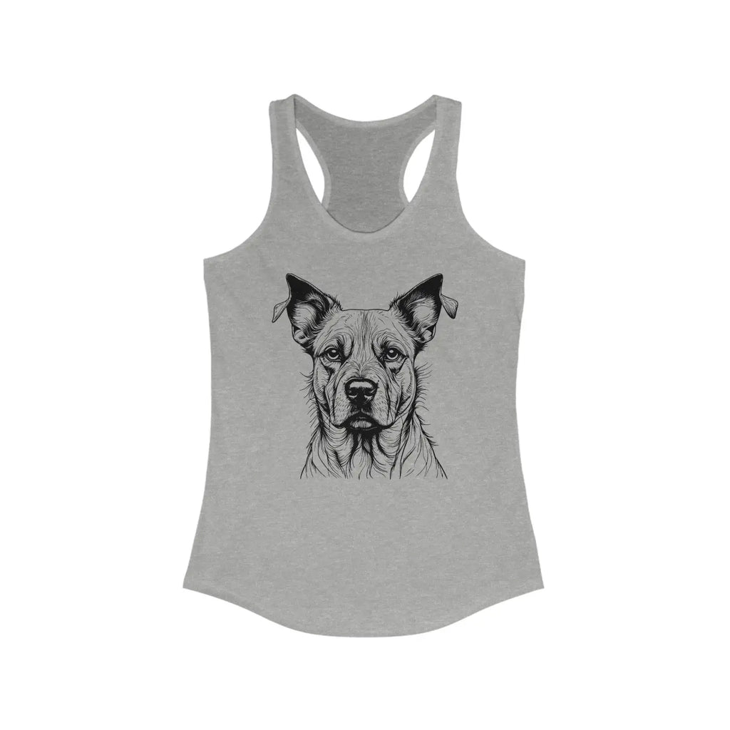 Dog Racerback Tank - Eco-Friendly Womens Activewear - DipaliZ