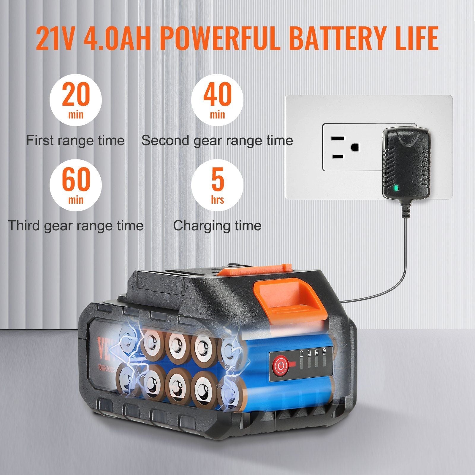 Cordless Pressure Washer, 652-PSI 1.1 GPM Portable Power Cleaner, Handheld High-Pressure Car Washer Gun with 4.0Ah Battery, Charger, 6-in-1 Nozzle, for Home/Floor Cleaning & Watering