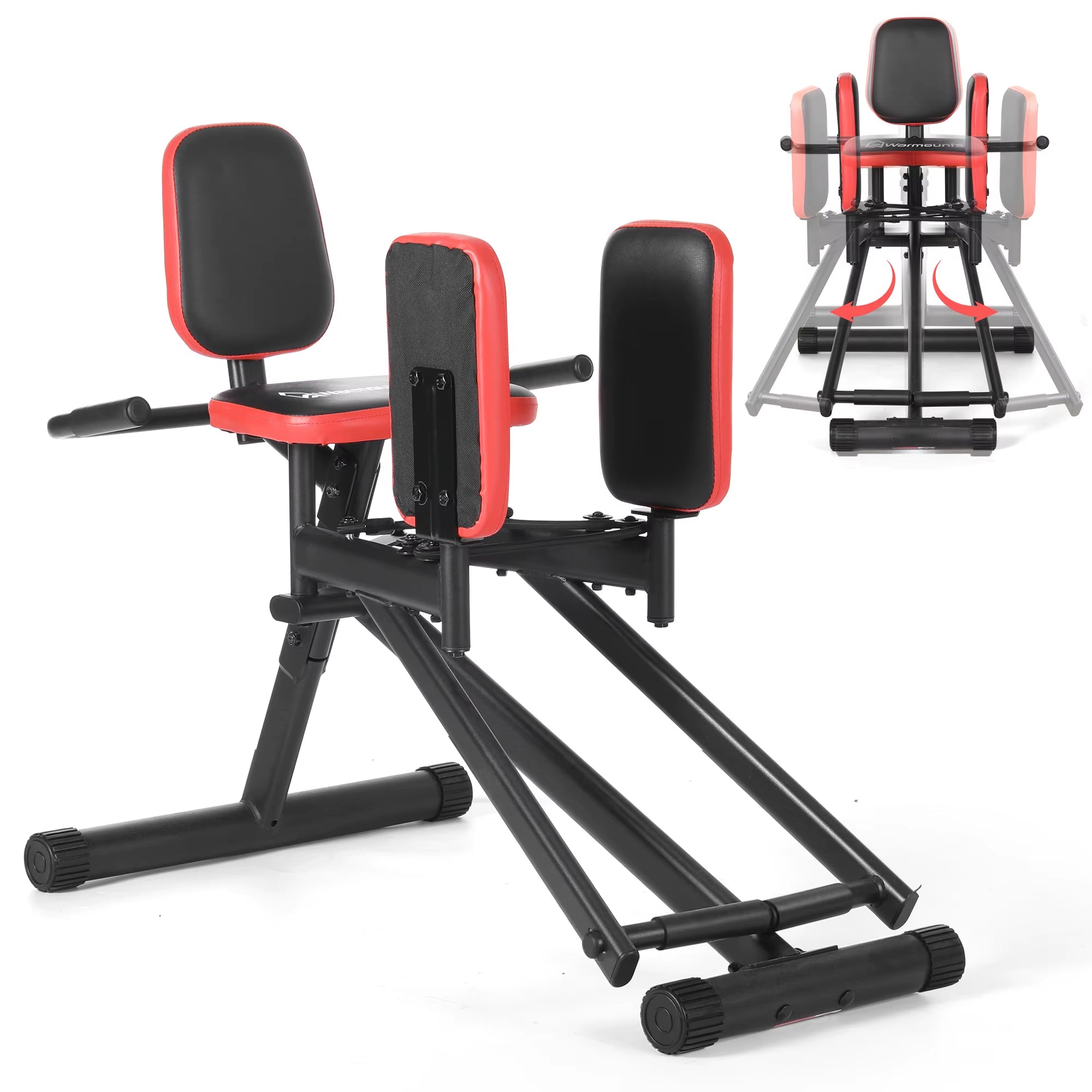 WARMOUNTS Hip Abductor Machine Glute & Thigh Trainer for Women -Adjustable Resistance Band, 300Lbs Weight Capacity for Home Gym