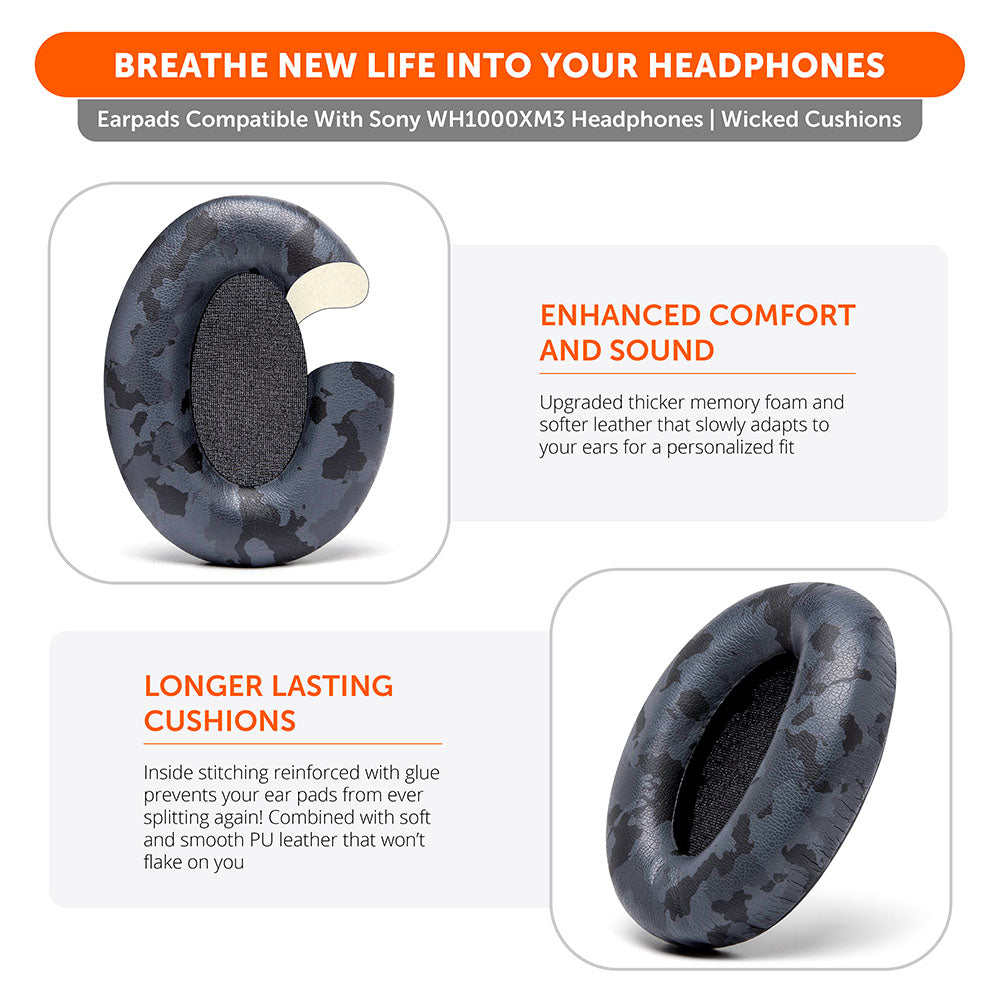 Ear Pads For Sony WH1000XM3 Over-Ear Headphones