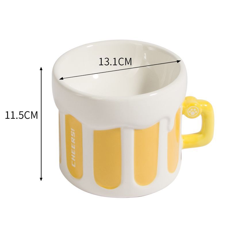 Cat Bowl Food Basin Ceramic Dog Bowl High Foot Oblique Mouth Protection Cervical Spine