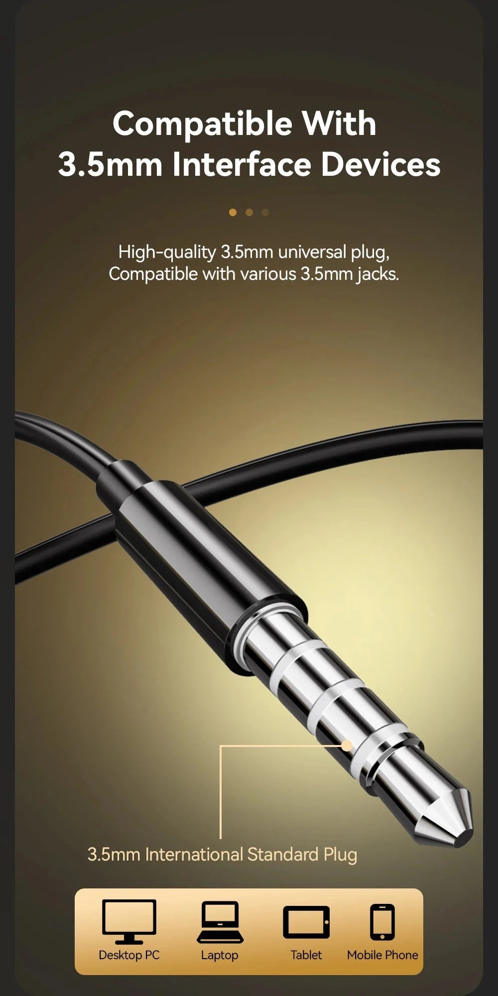 3.5mm Wired Headphones In Ear Headset Wired Earphones