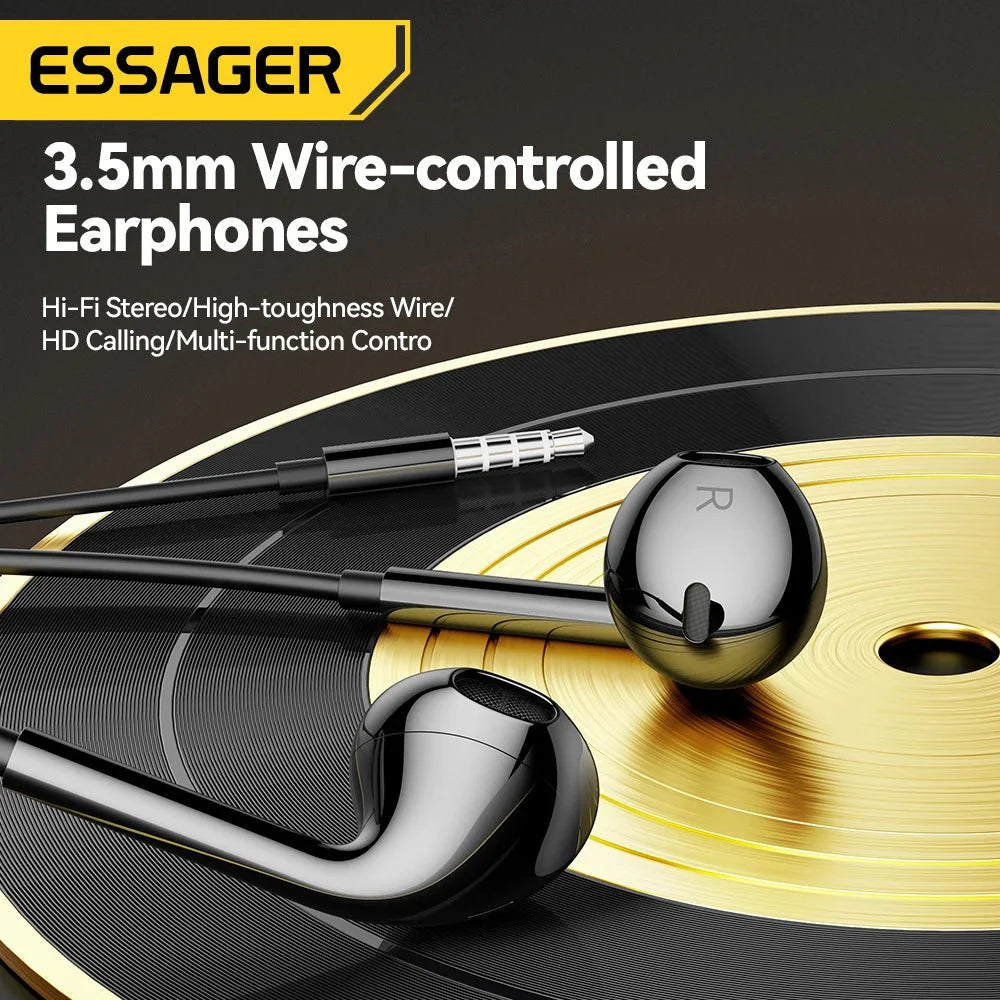 3.5mm Wired Headphones In Ear Headset Wired Earphones