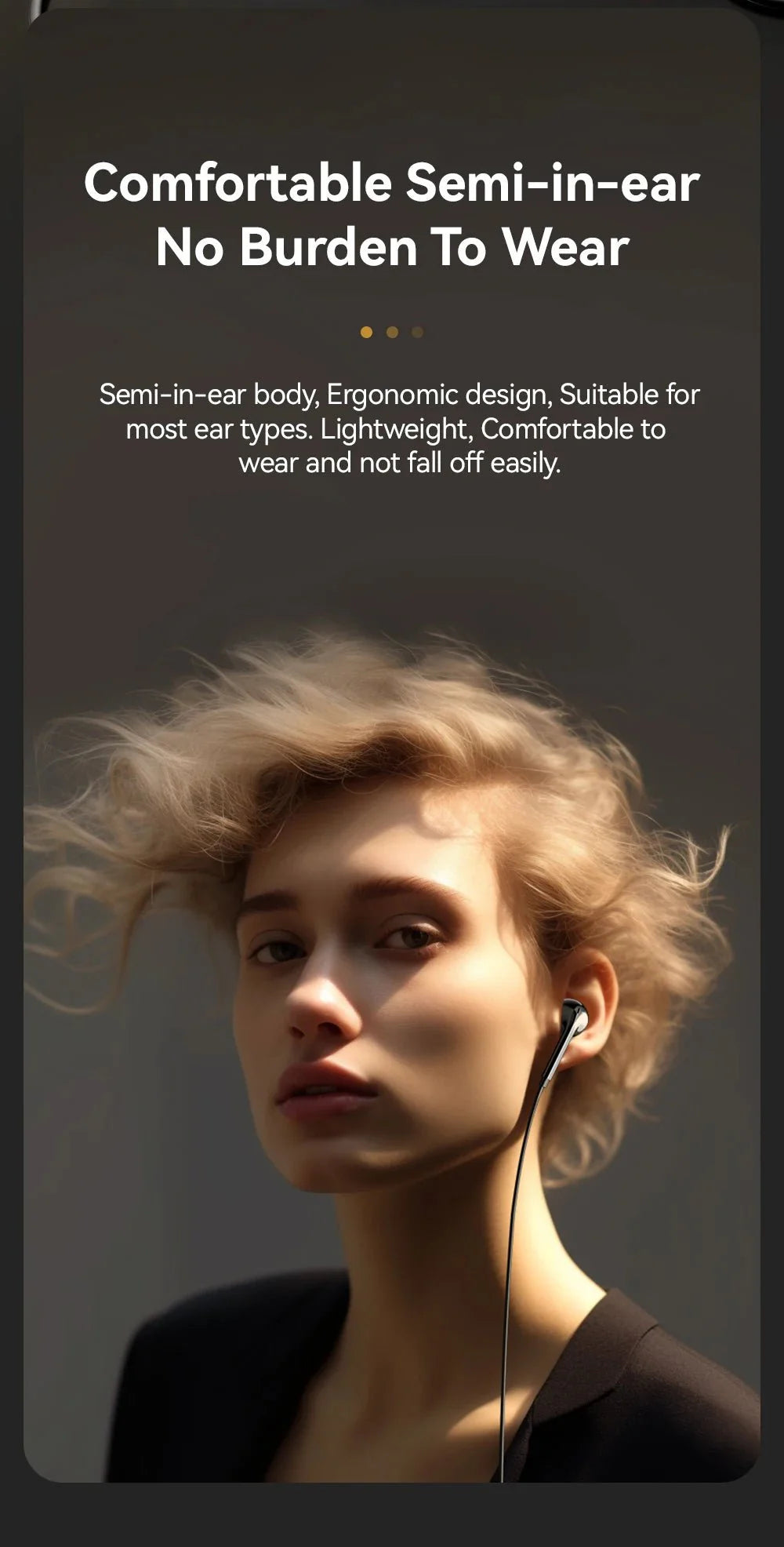 3.5mm Wired Headphones In Ear Headset Wired Earphones
