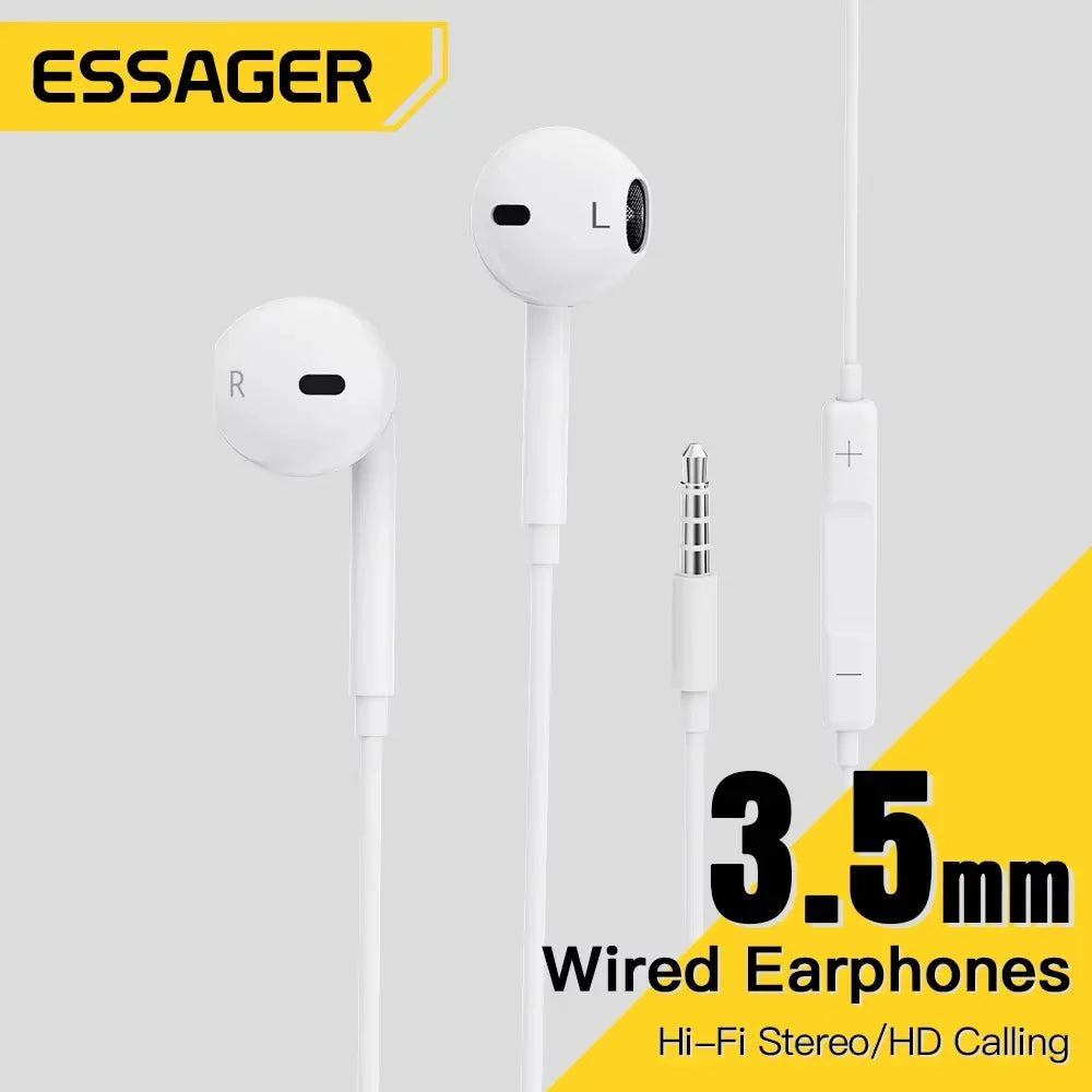 3.5mm Wired Headphones In Ear Headset Wired Earphones