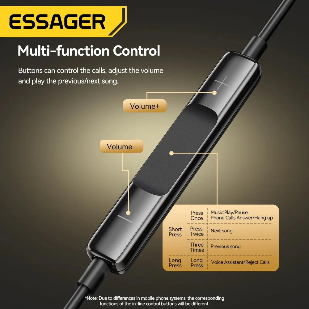 3.5mm Wired Headphones In Ear Headset Wired Earphones