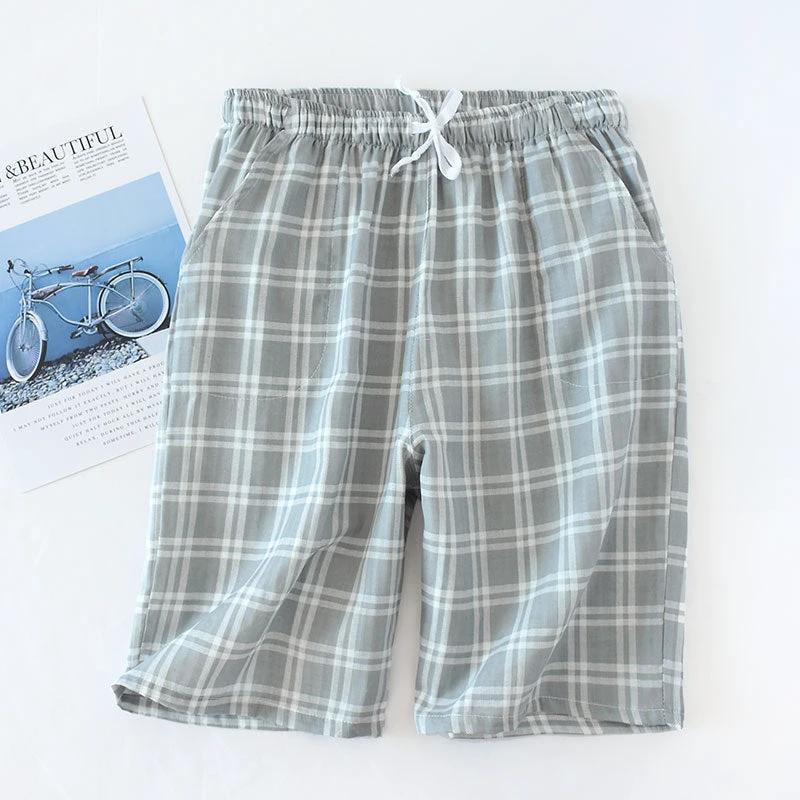 Cotton Cropped Pants Loose Casual Pajama Shorts Summer